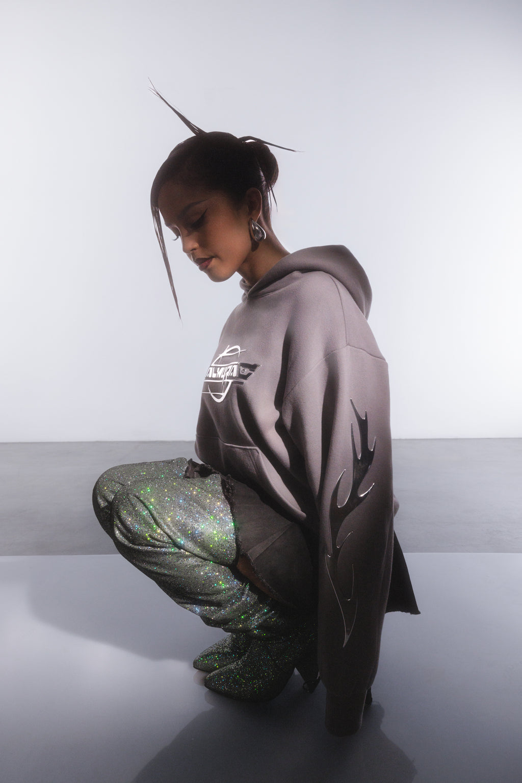 Chrome Gray Hoodie