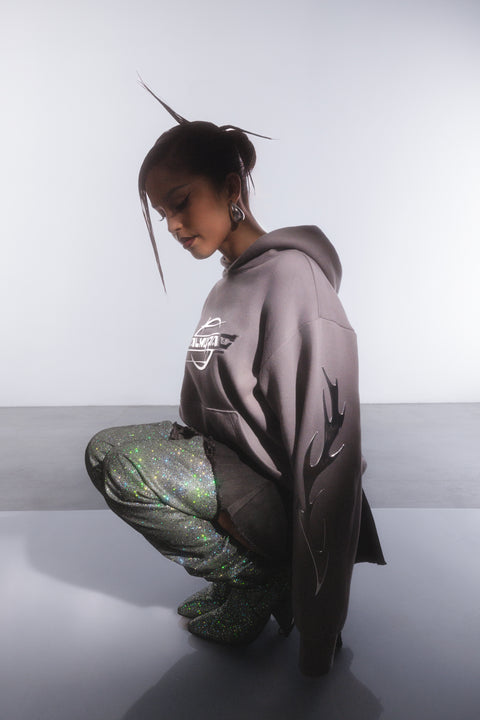 Chrome Gray Hoodie