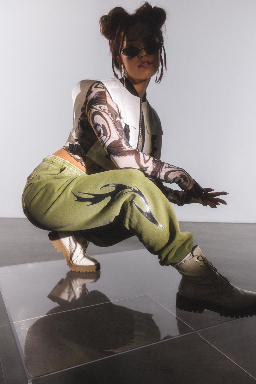 Chrome Green Sweatpants