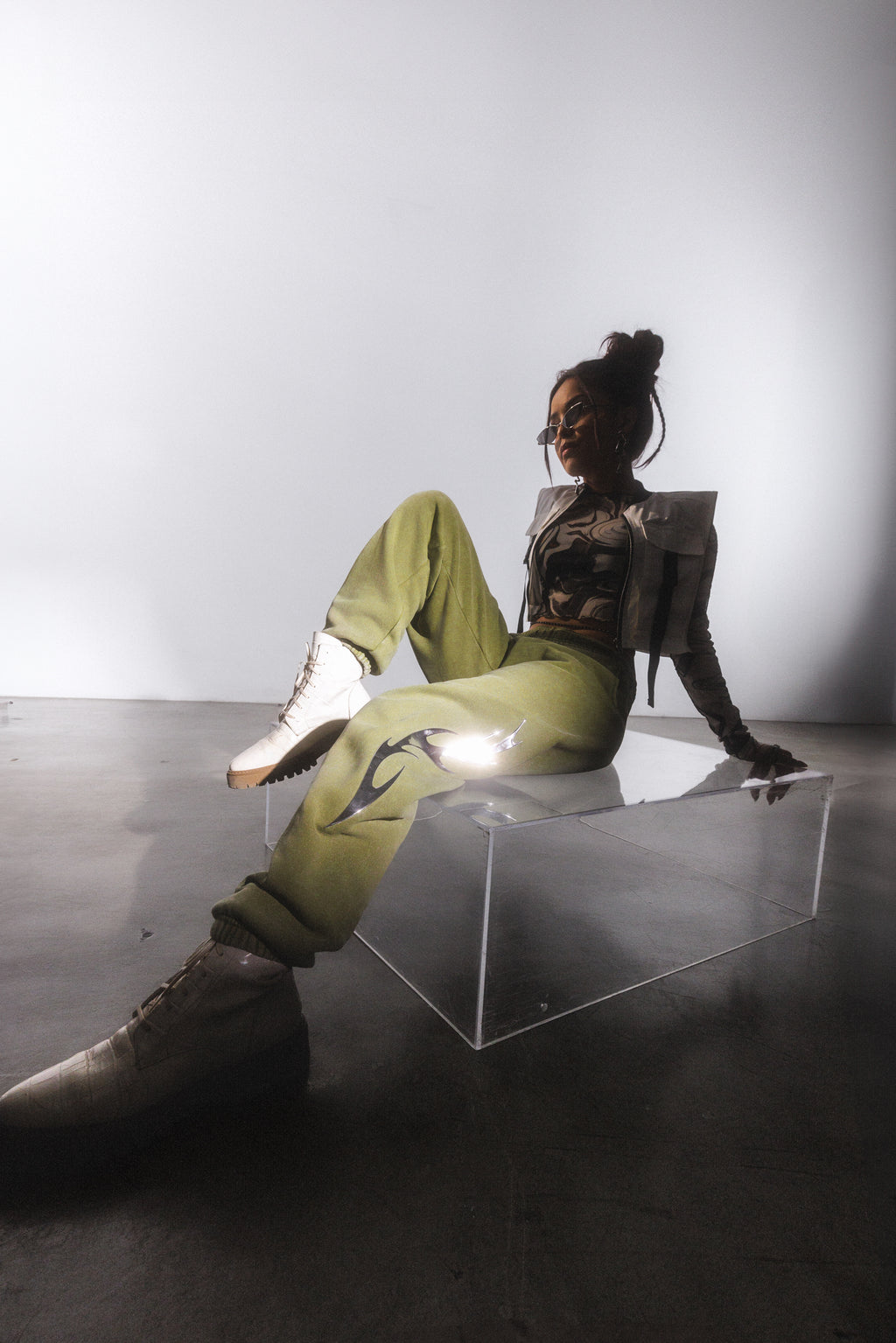 Chrome Green Sweatpants