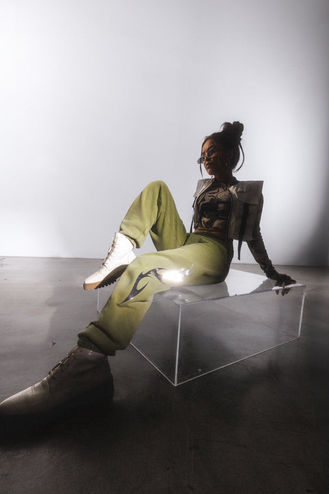 Chrome Green Sweatpants