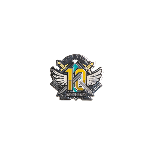 10 Year Anniversary SILVER Collectible Pin