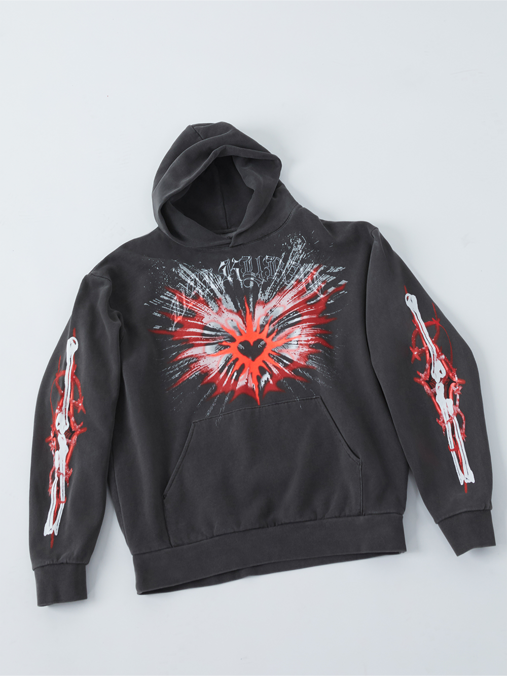 Black Heart Wings Hoodie